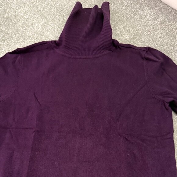 Calvin Klein Plum Burgundy Turtleneck Sweater - Size XS - Picture 1 of 5